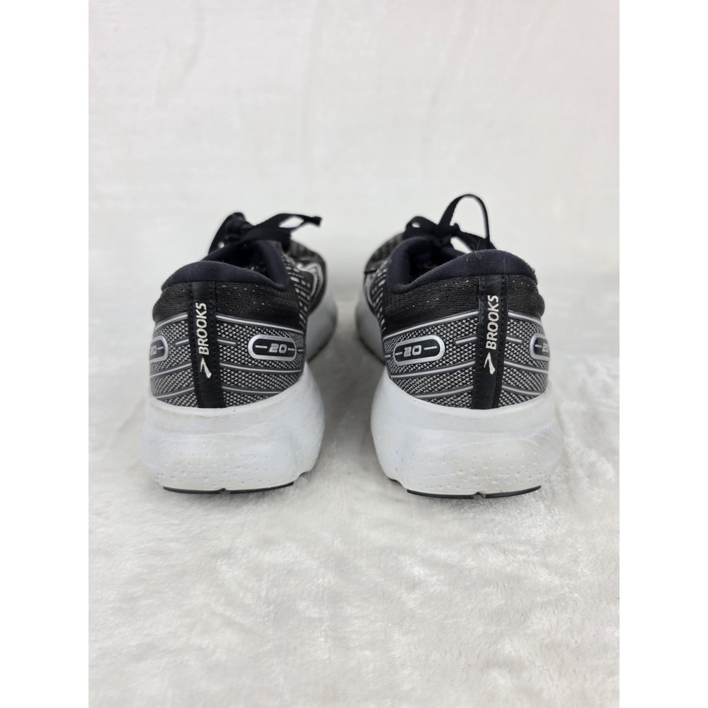 Brooks Glycerin 20 Womens 11.5B Black White Alloy Running Shoes - Picture 3 of 9